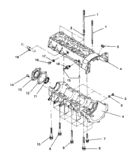 Crankcase Assembly Rxl / 0930768 & Rxl Sks / 0930568