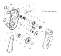 Drive Train, Gearcase Asm