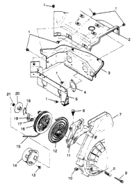 Blower Housing & Recoil Starter Tran Sport & European Tran Spor