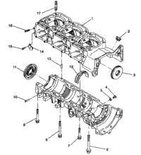 Crankcase Assembly Storm E940782 & Storm Sks