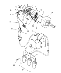 Magneto Assembly Rxl / 0930768 & Rxl Sks / 0930568