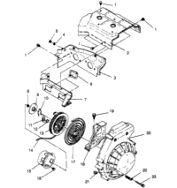 Blower Housing & Recoil Lite 0963433, Euro Lite & Lite Deluxe 096