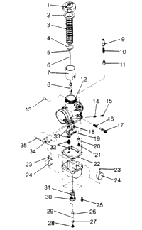 Carburetor Assembly Storm 0950782, Storm Sks 0950582, Euro Storm E950782,
