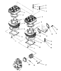 Cylinder Assembly Trail 0940761 & Trail Deluxe 0940262