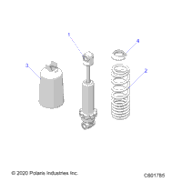 Suspension, Shock, Front Track (C601785)