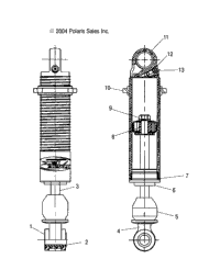 Rear Track Shock /Be/S05nt5bs/Be