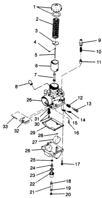 Carburetor Lite Gt & European Lite Gt E973133