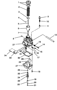 Carburetor Assembly Xlt , Xlt Sp E940667 & Xlt Sks E940567