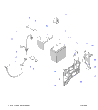 Electrical, E.S. Battery/Box & Cables E.S. Option