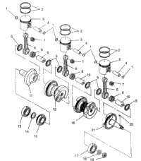 Piston & Crankshaft Xlt Sp 0966676 & European Xlt Sp