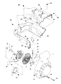 Blower Housing And Recoil Starter Trail