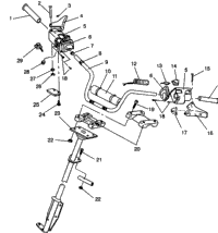 Steering Handlebar Assembly Widetrak Gt