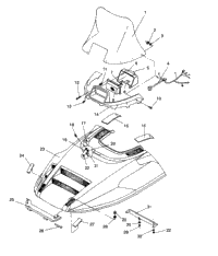 Hood Assembly Lite/0933433,Starlite/0933427 & Lite Deluxe