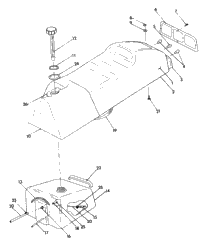 Seat/Gas Tank Assembly 440 Xcr