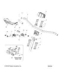 Steering, Upper & Handlebar Asm. All Options