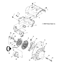 Engine, Blower Housing & Recoil Starter