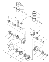 Piston & Crankshaft 440 / 0930760 & 440 Sks / 0930560