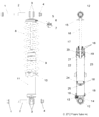 Suspension, Shock, Rear (49Snowshockrear)