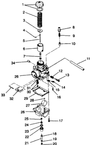 Carburetor Assembly Widetrak Gt
