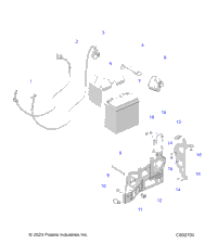 Electrical, E.S. Battery/Box & Cables E.S. Option