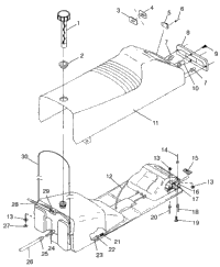 Seat & Gas Tank Xlt Sp