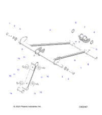Suspension, Torque Arm, Front