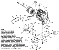 Engine Mounting 500 Carb 0962764, 500 Carb Sks , European 500 Carb
