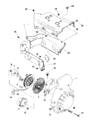Blower Housing And Recoil Starter Trail