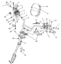 Steering Handlebar Widetrak Gt & European Widetrak Gt E962061