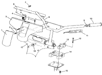 Steering Handlebar 500 Carb 0962764, 500 Carb Sks , European 500 C