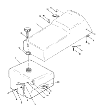 Seat/Gas Tank Assembly Widetrak