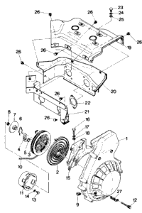 Blower Housing And Recoil Starter Trail