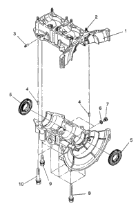 Crankcase Assembly Lite Gt/0933133