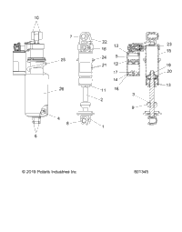 Suspension, Shock, Front Track S20ekp6ps/6Pe (601345)