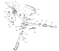 Steering Handlebar Assembly Xlt 0950756, Xlt Sks , Xlt Sks Euro E