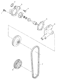 Water Pump 500 Rmk 0982964 & European 500 Rmk