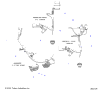 Electrical, Wire Harness, Hood, Electric Start