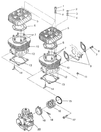 Cylinder Widetrak Gt 0972061 & European Widetrak Gt