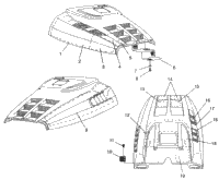 Hood Foam/Foil Widetrak Lx & European Widetrak Lx E972065