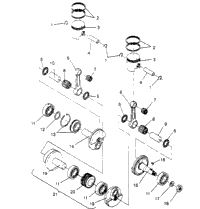 Piston & Crankshaft Trail , Trail Deluxe 0952262, & European