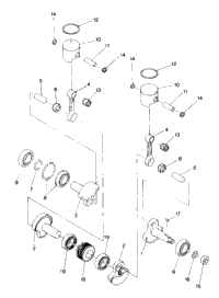 Piston And Crankshaft Sprint Es
