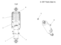 Suspension, Shock, Front Track (49Snowshockfront)