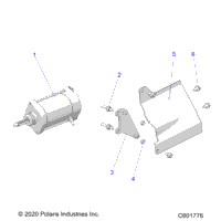 Engine, Starter Motor/Shield