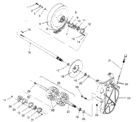 Drive Train Assembly 500 Carb 0962764, 500 Carb Sks , 500 Carb Sks