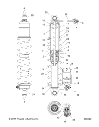 Suspension, Shock, Rear Track (600180)
