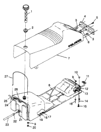 Seat & Gas Tank Trail Rmk