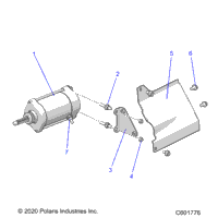 Engine, Starter Motor/Shield