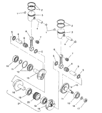 Piston & Crankshaft Widetrak Gt