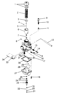 Carburetor Assembly Widetrak Lx 0952064 & European Widetrak Lx