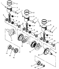 Piston & Crankshaft Xlt , Xlt Sp E940667 & Xlt Sks E940567